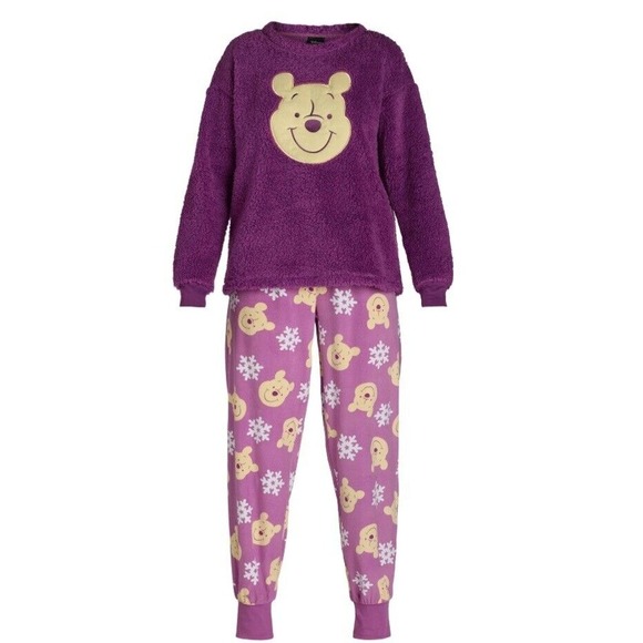 Disney Women's Winnie‎ the Pooh Plush Pajama Set 2 Piece set Size XL NWT - Picture 1 of 3